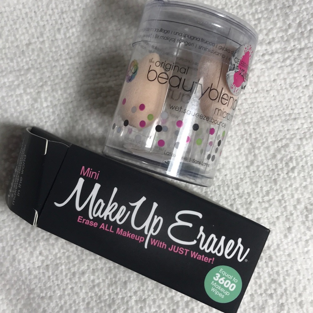 Mini Makeup Eraser & Beauty Blender Micro Minis